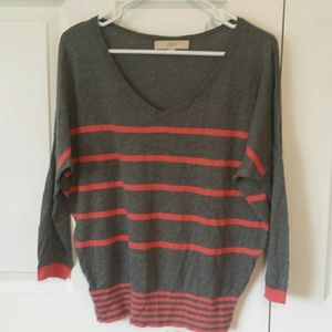 Ann Taylor Loft slouchy striped sweater